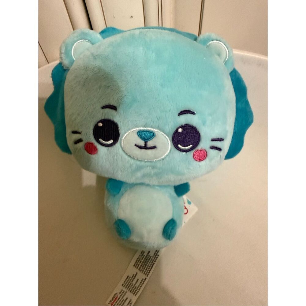 Gund Drops Kids Roger Roars Expressive Stuffed Animal Soft Plush Toy Blue Lion